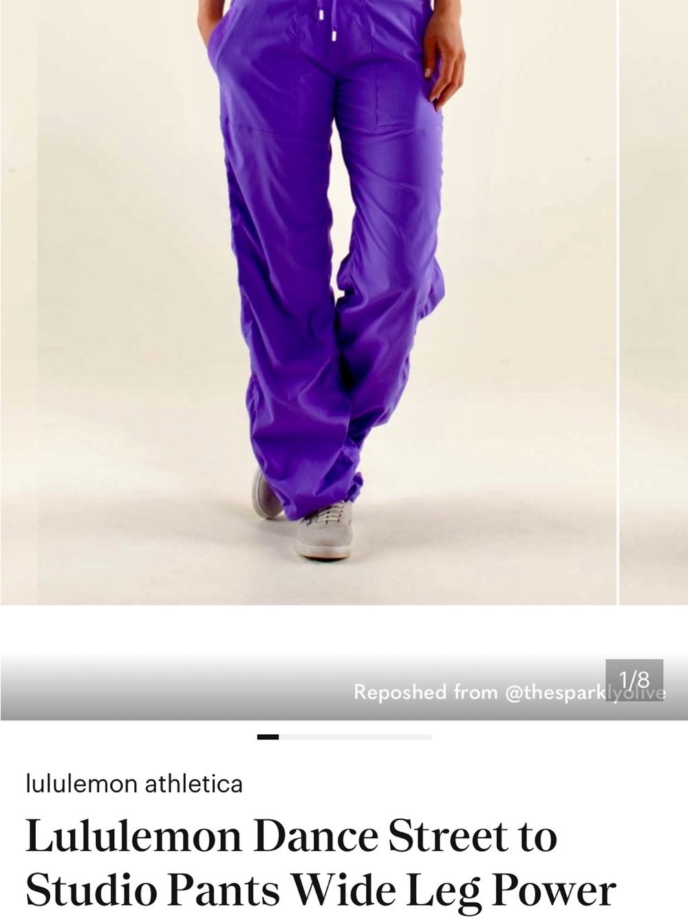 lululemon athletica Wide-Leg Dance Pants in Violet